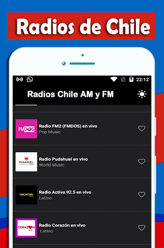 Android application Radio Chile - AM FM Online screenshort