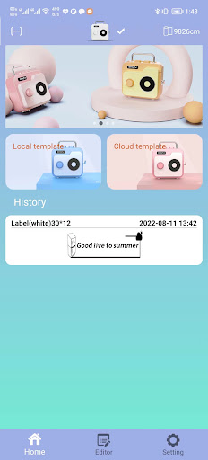 Android application Mini Printer - RONGTA screenshort