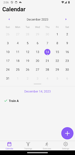 Workoutier Screen 2