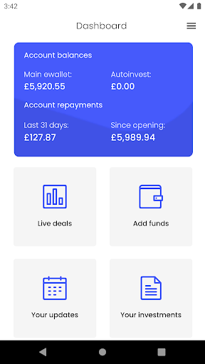 CWU - your loans in one place Screen 2