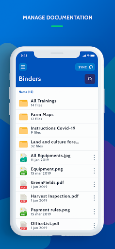 Android application HeavyConnect 2.0 screenshort