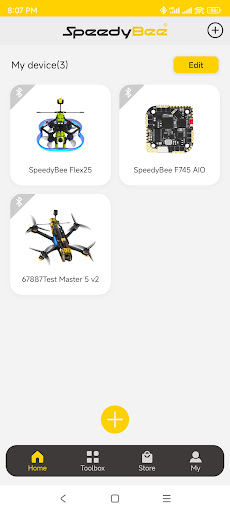 Android application SpeedyBee screenshort