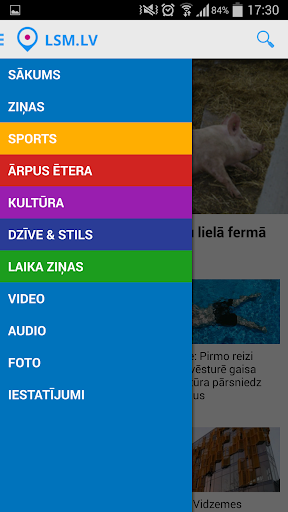 Android application LSM.lv screenshort