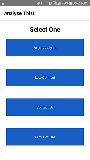 Analyze This (Trial) Screen 2