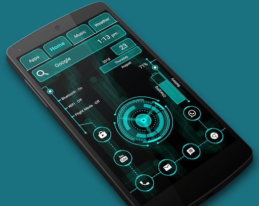 Screenshot of Ultra Modern Launcher - Hitech