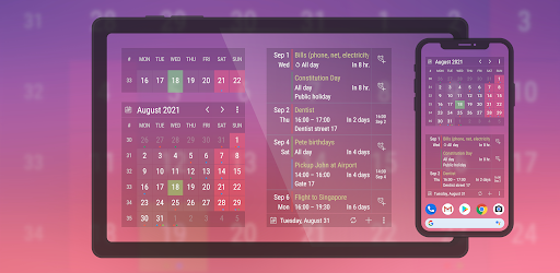 カレンダーウィジェット 月 アジェンダ Google Play のアプリ