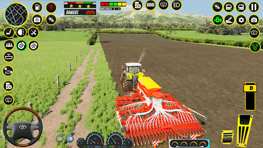 Tractor Driving Farm Game