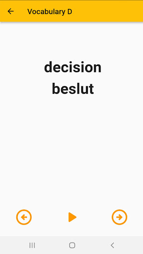 English Swedish Dictionary Screen 3