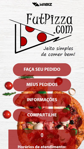 Android application Fut Pizza screenshort