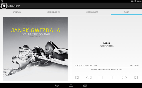 Audionet Music Manager Captura de pantalla