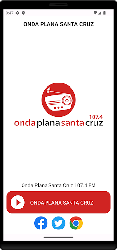 Android application Onda Plana Santa Cruz screenshort
