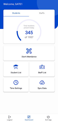 Android application Attendances screenshort