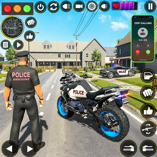 Police Motor Bike Crime Chase logo