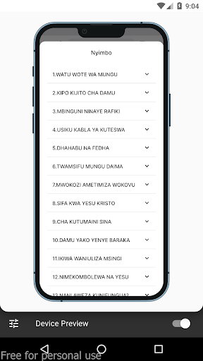 Nyimbo Za Wokovu Screen 3