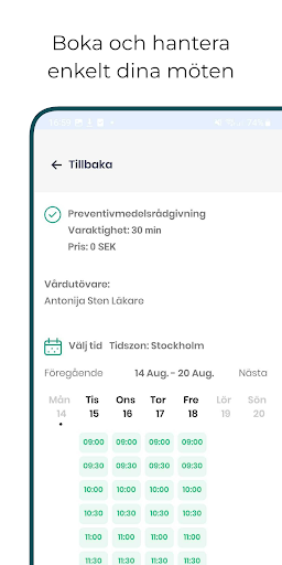Liwia - Vård online Screen 2