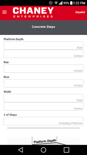 Concrete & Agg Calculator Screen 2