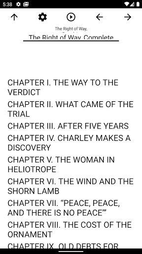 Android application Book, The Right of Way, Comple screenshort