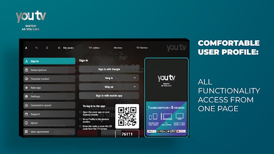 youtv – TV channels and films Capture d'écran