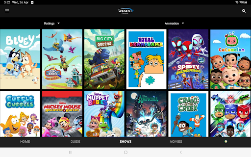 Screenshot of Wabash Streaming