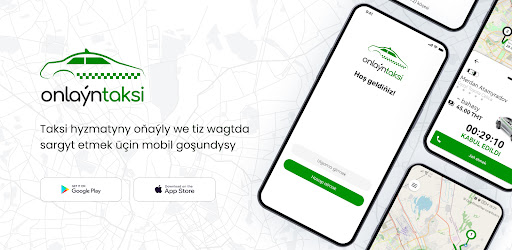 Android application Onlaýn taksi screenshort