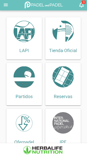 Android application Padel and Padel screenshort