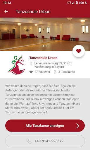 DanceApp Screen 3
