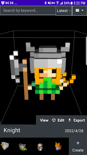 Android application Voxel editor 3D - FunVoxel screenshort
