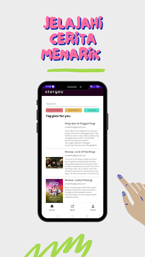 Android application Storyou- screenshort