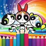 coloring book for PawerPuff icon