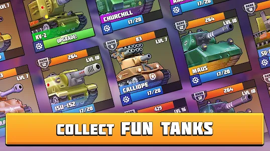 Tanks Brawl : Fun PvP Battles!
