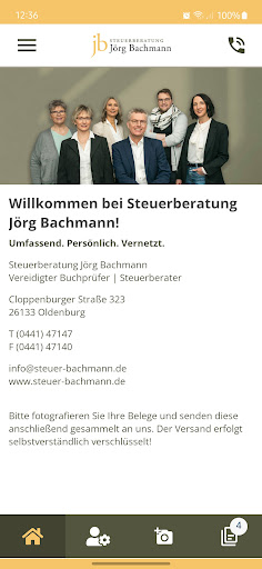 Android application Steuerberatung Jörg Bachmann screenshort