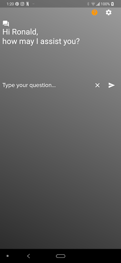 Android application Veronica Answers screenshort