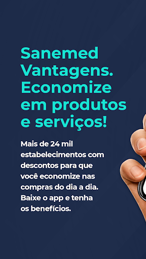 Android application Sanemed Vantagens screenshort