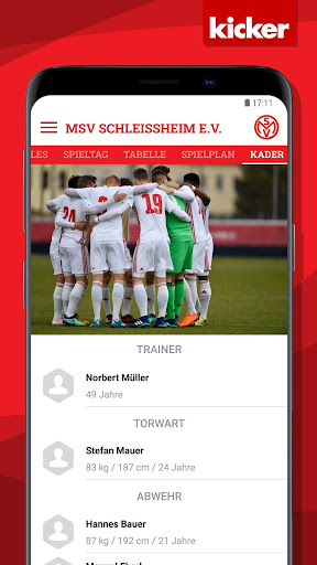 Android application MSV Schleißheim e.V. screenshort