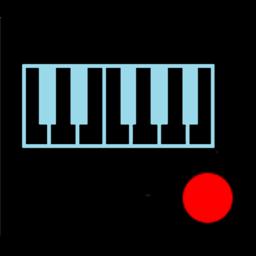 Simple piano with recorder logo