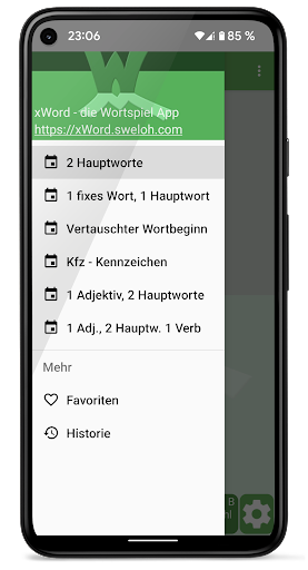 Android application xWord - wordplays screenshort