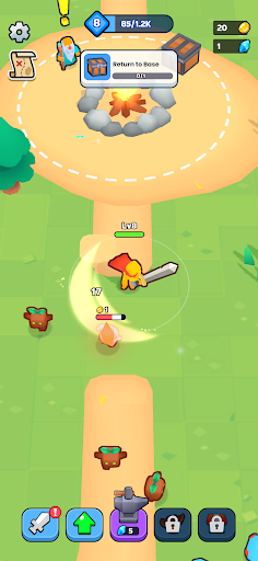 Android application Devil Hunter Idle! screenshort