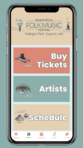 Android application Edmonton Folk Music Festival screenshort