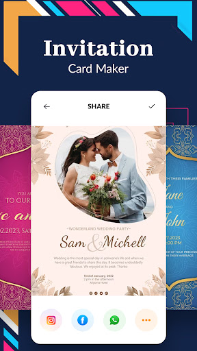 Screenshot of Invitation Card Creator & RSVP