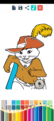 Puss In Boots Coloring