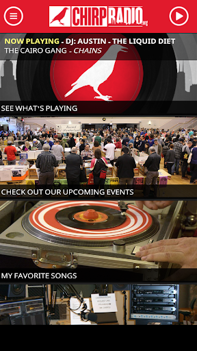 Android application CHIRP Radio screenshort