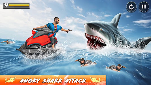 Angry White Shark Games 3d Unknown
