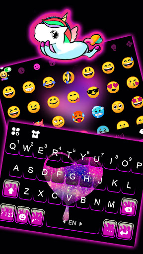 Galaxy Heart Drip Keyboard Bac Screen 3