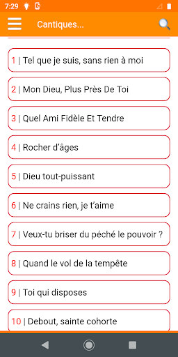 Cantiques et Hymnes Anciens Screenshot 1 - AppWisp.com