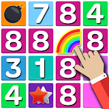 Merge number block puzzle icon
