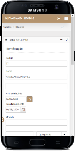 OurivesWeb | Gestão de Ourives Screen 3