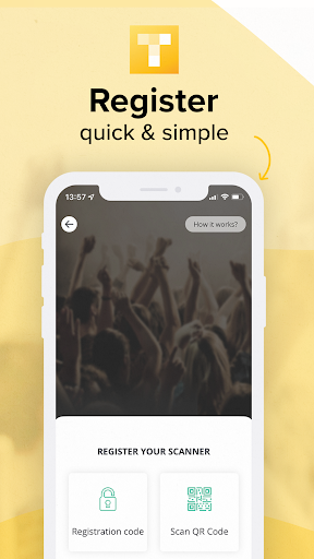 Android application Tickoscan screenshort