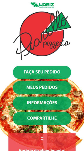 Android application Piarello Pizzeria screenshort