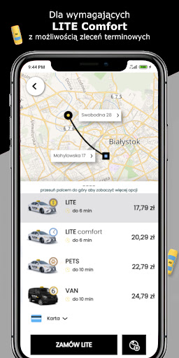 LITE Taxi - tanie przejazdy Screen 2