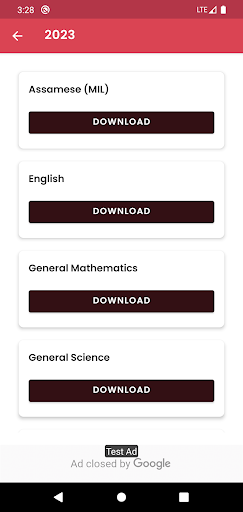 SEBA HSLC Question Papers Screen 2